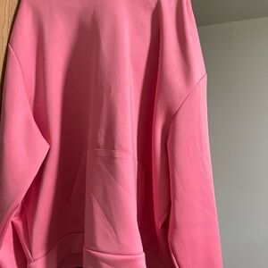 Boohoo Mens Hot Pink Pullover Hoodie